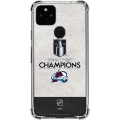 NHL 2022 Stanley Cup Champions Avalanche Google Pixel 5a 5G Clear Case