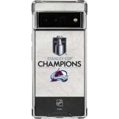NHL 2022 Stanley Cup Champions Avalanche Google Pixel 6 Pro Clear Case