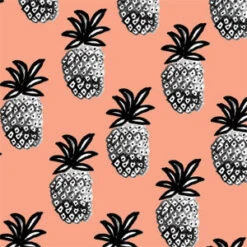 Bouffants And Broken Hearts Gray Scale Pineapple Google Pixel 6a Clear Case