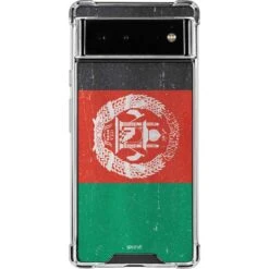 Afghanistan Flag Distressed Google Pixel 6a Clear Case