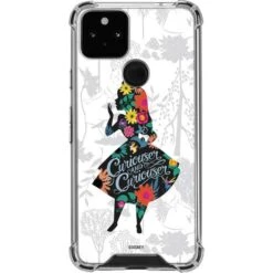 Disney Alice In Wonderland (animated) Silhouette Curiouser And Curiouser Google Pixel 5 Clear Case