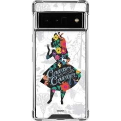 Disney Alice In Wonderland (animated) Silhouette Curiouser And Curiouser Google Pixel 6 Pro Clear Case