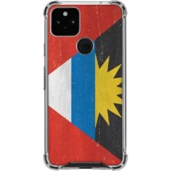 Antigua And Barbuda Flag Distressed Google Pixel 5a 5G Clear Case