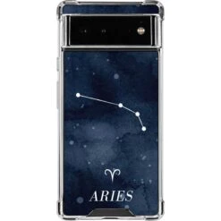 Aries Constellation Google Pixel 6a Clear Case