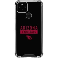 NFL Arizona Cardinals Black Performance Series Google Pixel 5 Clear Case