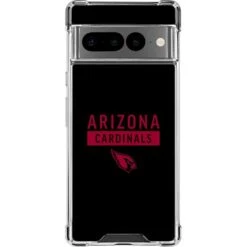 NFL Arizona Cardinals Black Performance Series Google Pixel 7 Pro Clear Case