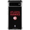 NBA Atlanta Hawks Standard - Black Google Pixel 6a Clear Case