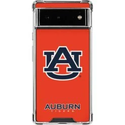 Auburn University Logo Orange Google Pixel 6a Clear Case