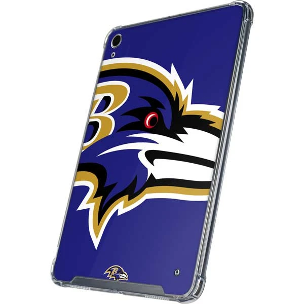 NFL Baltimore Ravens Large Logo IPad 10th Gen (2022) Clear Case - Image 3