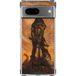 Frazetta Barbarian Google Pixel 7 Clear Case