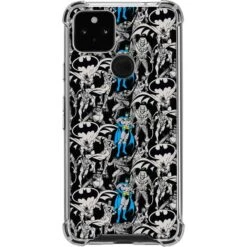 DC Comics Batman Characters Action Poses Print Google Pixel 5a 5G Clear Case