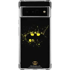 DC Comics Batman Logo Yellow Splash Google Pixel 6 Pro Clear Case