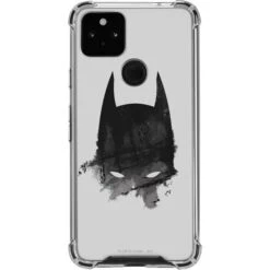 DC Comics Batman Mask Art Google Pixel 5a 5G Clear Case