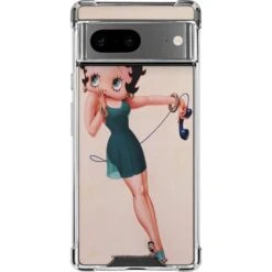 Betty Boop On The Phone Google Pixel 7 Clear Case