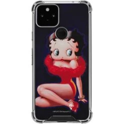 Betty Boop Red Dress Google Pixel 5 Clear Case