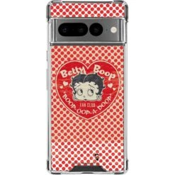 Betty Boop Red Heart Google Pixel 7 Pro Clear Case