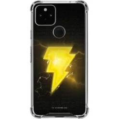 DC Comics Black Adam Lightning Bolt Google Pixel 5a 5G Clear Case
