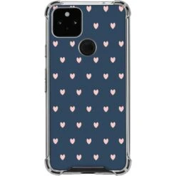 Blue And Pink Hearts Google Pixel 5a 5G Clear Case