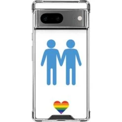 Blue Pride Google Pixel 7 Clear Case