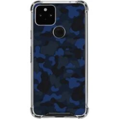 Blue Street Camo Google Pixel 5a 5G Clear Case