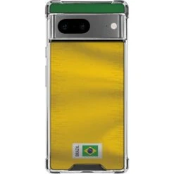 Brazil Soccer Flag Google Pixel 7 Clear Case