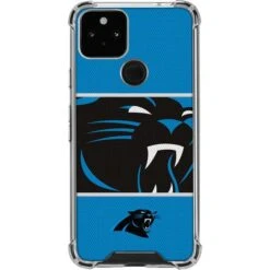 NFL Carolina Panthers Zone Block Google Pixel 5 Clear Case
