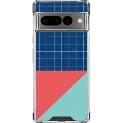 Checkered Split Google Pixel 7 Pro Clear Case