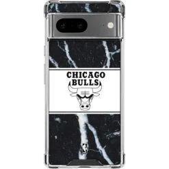 NBA Chicago Bulls Marble Google Pixel 7 Clear Case