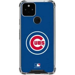 MLB Chicago Cubs - Solid Distressed Google Pixel 5 Clear Case