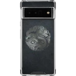 Chinese Black Dragon Google Pixel 6 Pro Clear Case