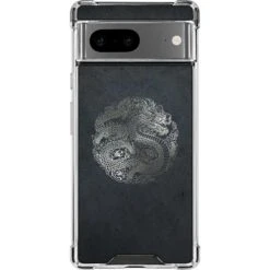 Chinese Black Dragon Google Pixel 7 Clear Case