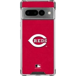 MLB Cincinnati Reds - Solid Distressed Google Pixel 7 Pro Clear Case