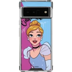 Disney Princess Cinderella Art Google Pixel 6 Pro Clear Case