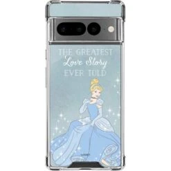 Disney Cinderella Greatest Love Story Ever Told Google Pixel 7 Pro Clear Case
