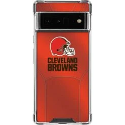 NFL Cleveland Browns Team Jersey Google Pixel 6 Pro Clear Case
