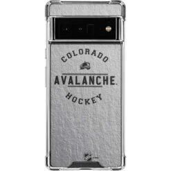 NHL Colorado Avalanche Black Text Google Pixel 6 Pro Clear Case