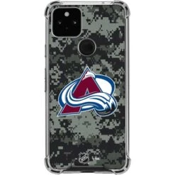 NHL Colorado Avalanche Camo Google Pixel 5a 5G Clear Case