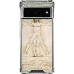 Leonardo Da Vinci The Proportions Of Man Google Pixel 6 Pro Clear Case