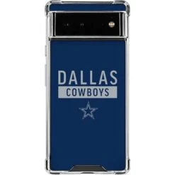 NFL Dallas Cowboys Blue Performance Series Google Pixel 6a Clear Case