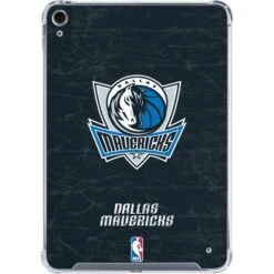 NBA Dallas Mavericks Black Primary Logo IPad 10th Gen (2022) Clear Case