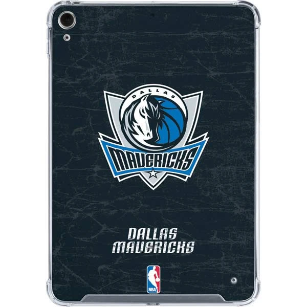 NBA Dallas Mavericks Black Primary Logo IPad 10th Gen (2022) Clear Case
