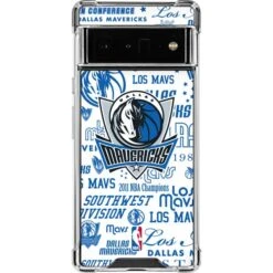 NBA Dallas Mavericks Historic Blast Google Pixel 6 Pro Clear Case