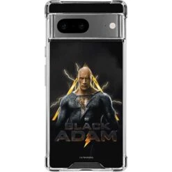 DC Comics Black Adam Movie Art Charcater Google Pixel 7 Clear Case