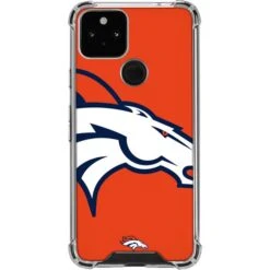 NFL Denver Broncos Large Logo Google Pixel 5 Clear Case