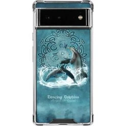 Brigid Ashwood Dolphin Celtic Knot Google Pixel 6a Clear Case
