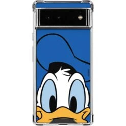 Disney Friends Donald Duck Up Close Google Pixel 6a Clear Case