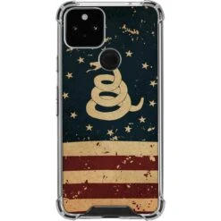 Dont Tread On Me American Flag Google Pixel 5 Clear Case