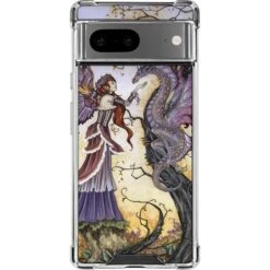 Amy Brown Dragon Charmer Fairy Google Pixel 7 Clear Case
