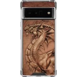 Tom Wood Dragon Parchment Google Pixel 6 Pro Clear Case