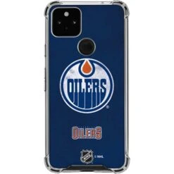 NHL Edmonton Oilers Distressed Google Pixel 5a 5G Clear Case